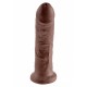 King Cock (8.00 inch) 20,3 cm. Brown dildo fallo realistico