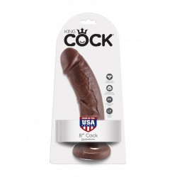 King Cock (8.00 inch) 20,3 cm. Brown dildo fallo realistico