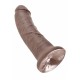 King Cock (8.00 inch) 20,3 cm. Brown dildo fallo realistico