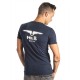 Mister B T-Shirt  Glow in the dark Navy cotone con logo fluorescente