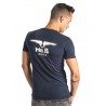 Mister B T-Shirt  Glow in the dark Navy cotone con logo fluorescente