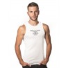 MrB Tanktop White canotta cotone bianco