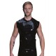 Mister B Rubber Sleeveless FIST T Red Trimming smanicata rubber gomma