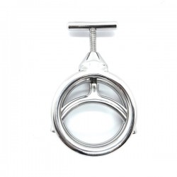 Black Label Stainless Steel Screw Me Weenie Roast torchio per schiacciare scroto e testicoli, in acciaio inox 
