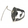 Black Label The Holder Leather & Silicone Ball Gag bavaglio con porta rotolo di carta igienica