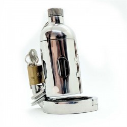 Black Label The Pleasure Dome Stainless Steel Chastity Cage gabbia di castità con coni appuntiti