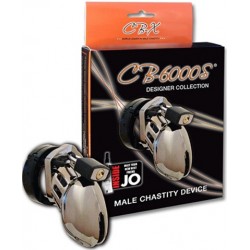 CB-6000S Chastity Cage Chrome 63.5 mm. x 35 mm. gabbia di castità per il pene