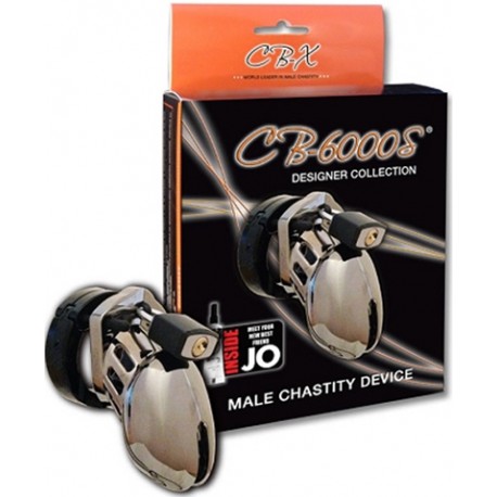 CB-6000S Chastity Cage Chrome 63.5 mm. x 35 mm. gabbia di castità per il pene
