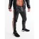 Mr Riegillio MR Tracksuit Pants Black Orange pantaloni tuta in pelle sintetica
