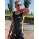 Mr Riegillio MR Tank Top Black Neon Stripe Neon canotta