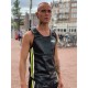 Mr Riegillio MR Tank Top Black Neon Stripe Neon canotta