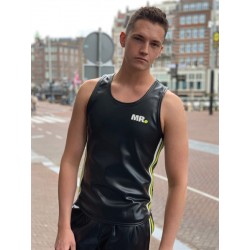 Mr Riegillio MR Tank Top Black Neon Stripe Neon canotta