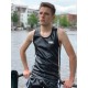 Mr Riegillio MR Tank Top Black Blue Stripe canotta
