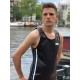 Mr Riegillio MR Tank Top Black Blue Stripe canotta