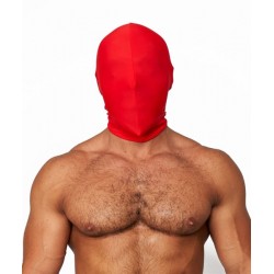 Mister B Lycra Hood No Holes Red maschera cappuccio in tessuto