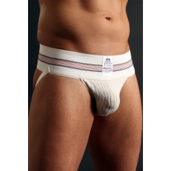 MM Jocks Adult Supporter 3" Bike style original edition White jockstrap sospensorio bianco