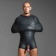 665 Neoprene Pod Suit Black sacco tuta bondage in neoprene