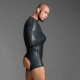 665 Neoprene Pod Suit Black sacco tuta bondage in neoprene