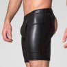 665 Neoprene Neo Open Long Shorts Black calzoncini con apertura dietro in neoprene