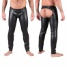665 Neo Open Ass Pants Black pantaloni lunghi con apertura dietro in neoprene