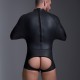 665 Neoprene Pod Suit Black sacco tuta bondage in neoprene