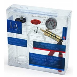 LAPD Premium Wide Body Cylinder Kit pompa con pressurometro + cilindro ellittico per sviluppare il pene