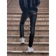 Mr Riegillio MR 5 Pockets Pants Black pantaloni in pelle artificiale