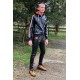 Mr Riegillio MR 5 Pockets Pants Black pantaloni in pelle artificiale