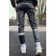 Mr Riegillio MR Black Pants pantaloni tuta in pelle artificiale