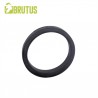 Brutus Flat Slick Silicone Cock Ring Black 45 mm. cockring anello fallico profilo piatto