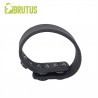 Brutus 3 Snap Silicone Cock Strap Black cockring con tre clips