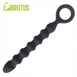 Brutus Stop & Go Silicone Anal Bead Stick Black dildo fallo anale in silicone