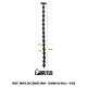 Brutus Beaded Chain Silicone Ass Balls Black dildo con sfere anali in silicone