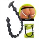 Brutus Beaded Chain Silicone Ass Balls Black dildo con sfere anali in silicone