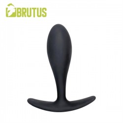 Brutus All Day Long Silicone Butt Plug L Black plug large dilatatore anale in silicone