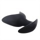 Brutus Open Wide Silicone Twin Tip Butt Plug XL Black plug dilatatore anale XL in silicone