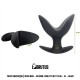 Brutus Open Wide Silicone Twin Tip Butt Plug XL Black plug dilatatore anale XL in silicone