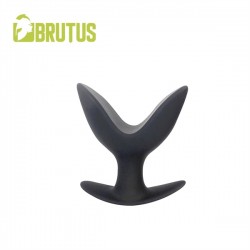 Brutus Open Wide Silicone Twin Tip Butt Plug M Black plug dilatatore anale Medium in silicone