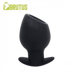 Brutus Chalice Silicone Tunnel Plug XL Black plug tunnel dilatatore anale XL in silicone