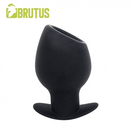 Brutus Chalice Silicone Tunnel Plug XL Black plug tunnel dilatatore anale XL in silicone