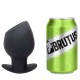 Brutus Chalice Silicone Tunnel Plug XL Black plug tunnel dilatatore anale XL in silicone