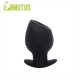 Brutus Chalice Silicone Tunnel Plug L Black plug tunnel dilatatore anale Large in silicone
