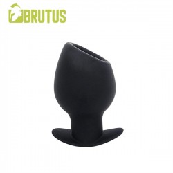 Brutus Chalice Silicone Tunnel Plug L Black plug tunnel dilatatore anale Large in silicone