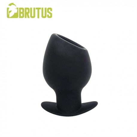 Brutus Chalice Silicone Tunnel Plug L Black plug tunnel dilatatore anale Large in silicone