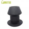 Brutus Gobbler Silicone Tunnel Plug L Black plug tunnel dilatatore anale Large in silicone