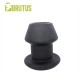 Brutus Gobbler Silicone Tunnel Plug M Black plug tunnel dilatatore anale Medium in silicone