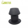 Brutus Gobbler Silicone Tunnel Plug M Black plug tunnel dilatatore anale Medium in silicone