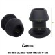Brutus Gobbler Silicone Tunnel Plug M Black plug tunnel dilatatore anale Medium in silicone