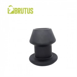 Brutus Gobbler Silicone Tunnel Plug S Black plug tunnel dilatatore anale Small in silicone