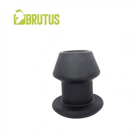 Brutus Gobbler Silicone Tunnel Plug S Black plug tunnel dilatatore anale Small in silicone